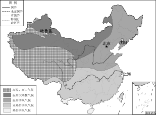中国气候类型分布-中国气候类型分布图