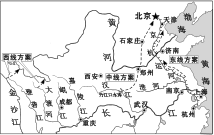 19-20第一学期期末各区统考试卷-西城9上-矢量配图-南水北调工程示意图