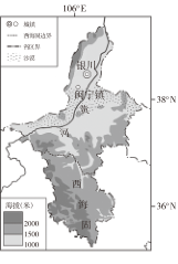 2021年学考一模-2021一模图-海淀区-2021海淀一模图12宁夏回族自治区地形图