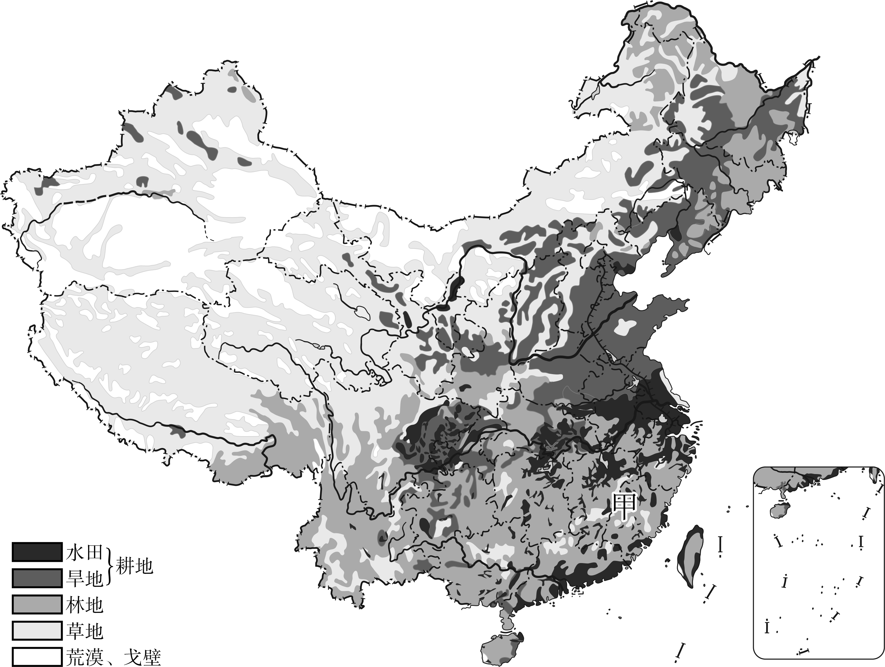 中国土地利用类型-土地利用类型