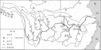 七年级上-西城-矢量配图-长江水系图