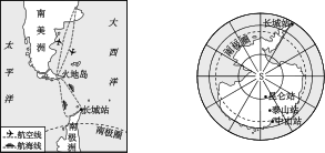 九年级中考资料-北京市2018调研试卷-矢量配图-南极大陆深度游旅行路线图和南极洲略图
