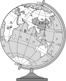 七年级上-西城-矢量配图-地球仪示意图