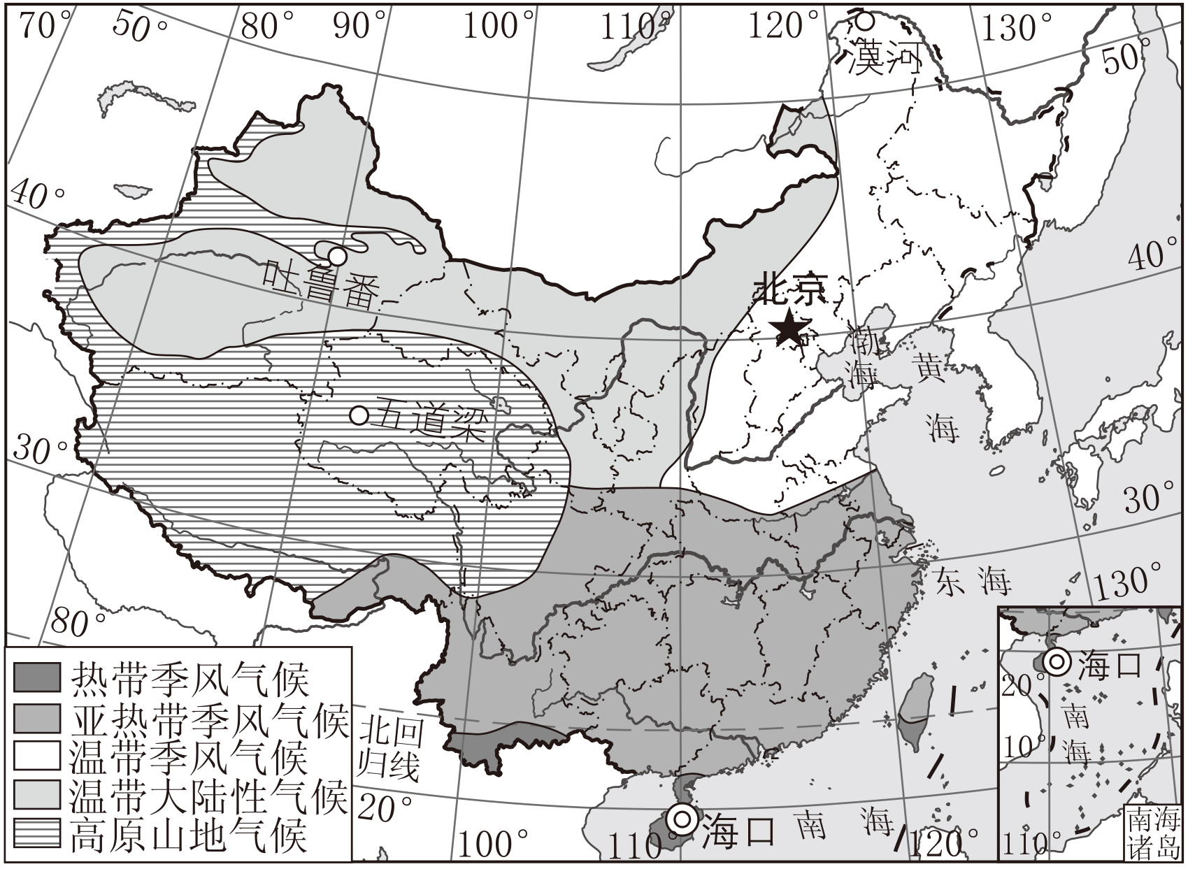 2021日常修图-中国气候类型