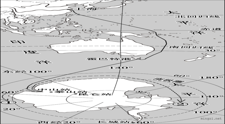 雪龙号考察路线图