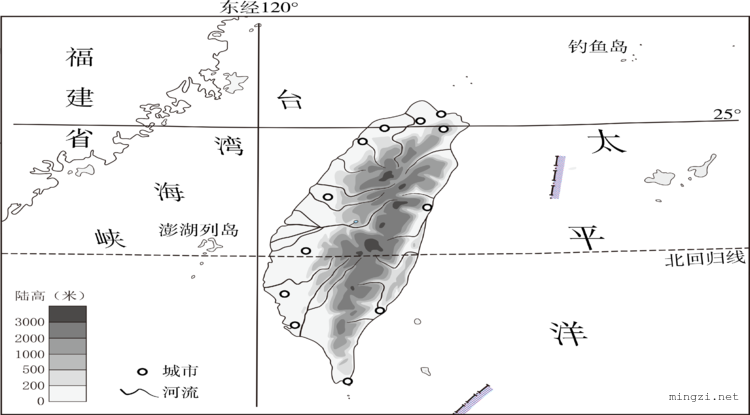 台湾地形（矢量）