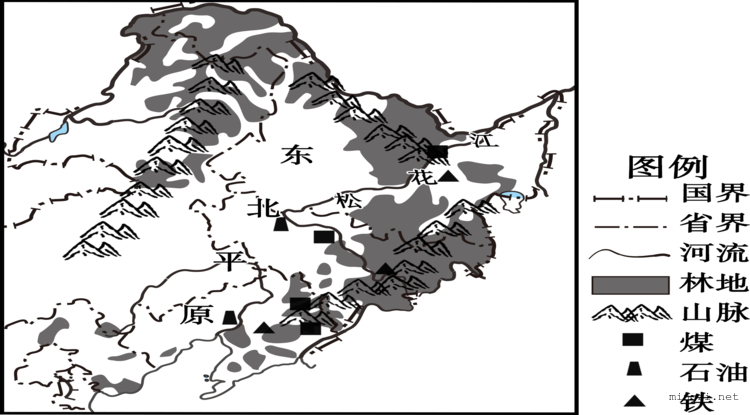 东北地区林地和矿产分布（矢量）