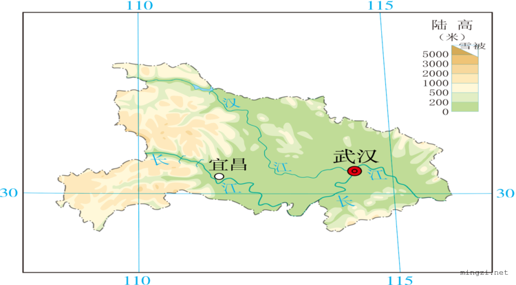 湖北地形图