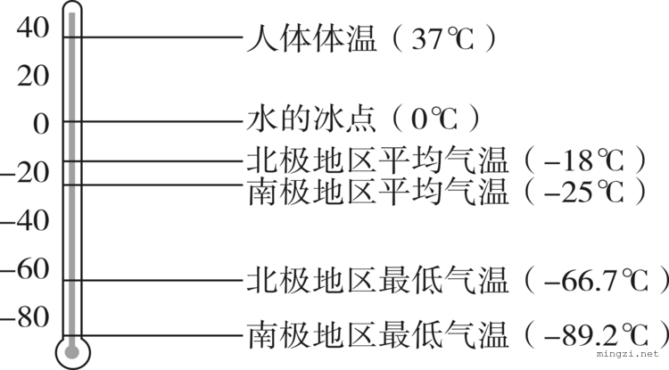 南北极气温比较图