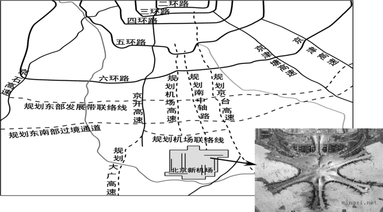 北京局部新机场路线