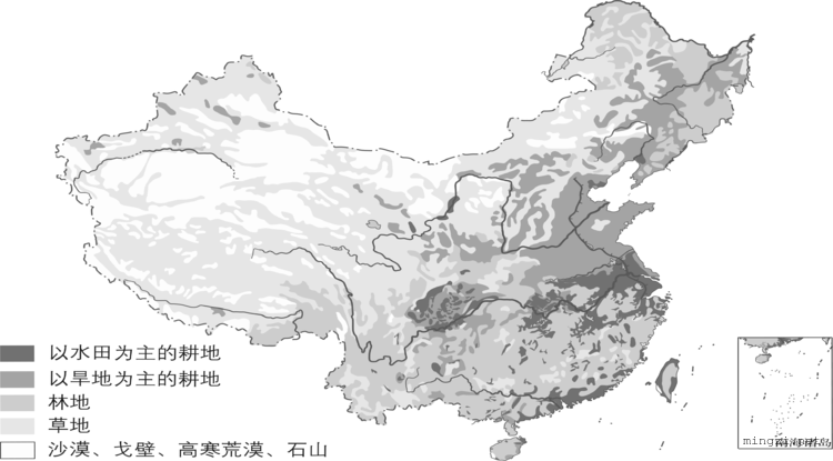 中国土地利用类型