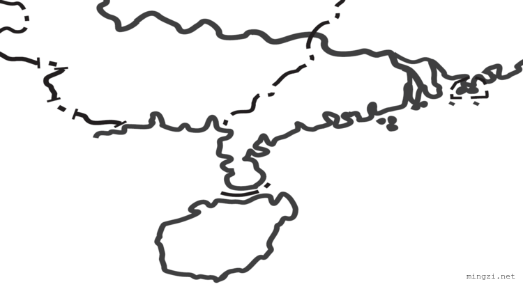 中国行政区划图（矢量空白图）