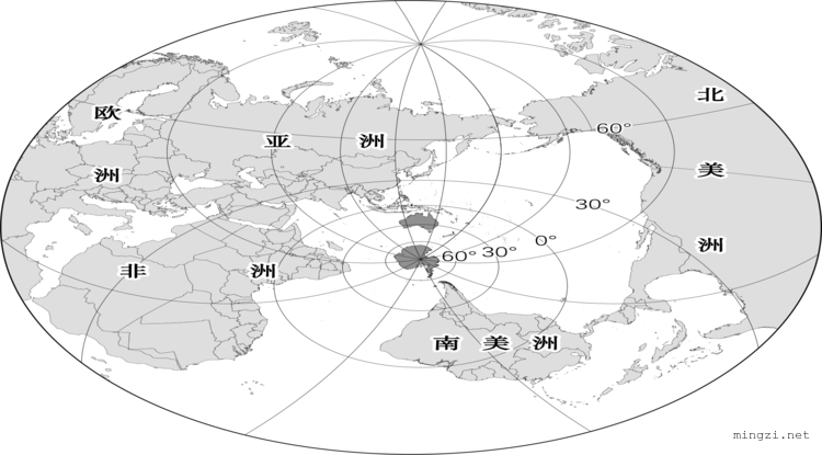 澳大利亚相关地图澳大利亚和南极洲