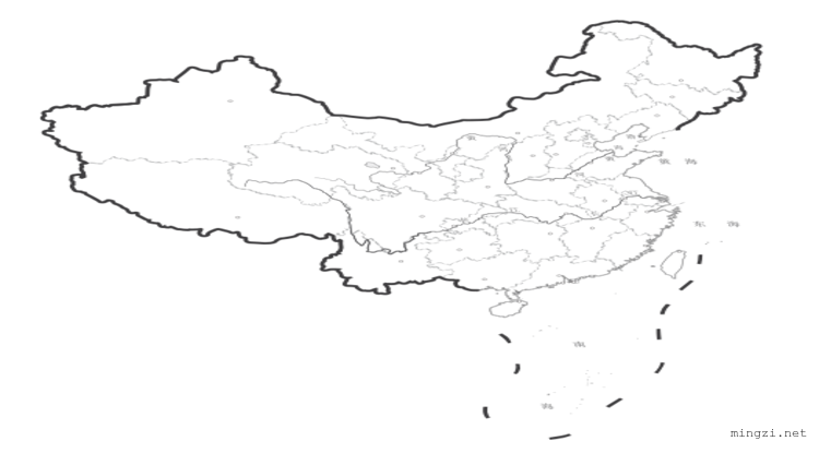 中国行政区划矢量图竖版